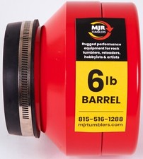 MJR Tumblers' 1/3 gallon 6 pound rock tumbler barrel