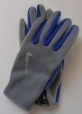 Nike Thermal Run Gloves Women Cool Grey/Treasure Blue/Silver Medium