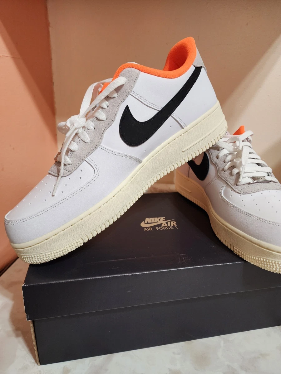 Nike Air Force 1 Low Hoops White Orange Black DX3357-100