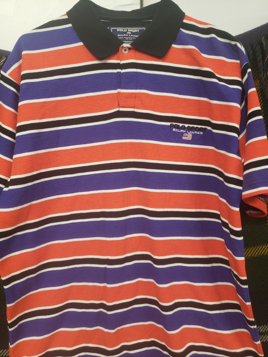 Polo sports by Ralph Lauren ラガーシャツsize:L Vintage Polo Sport Ralph Lauren Wide Stripe Shirt M