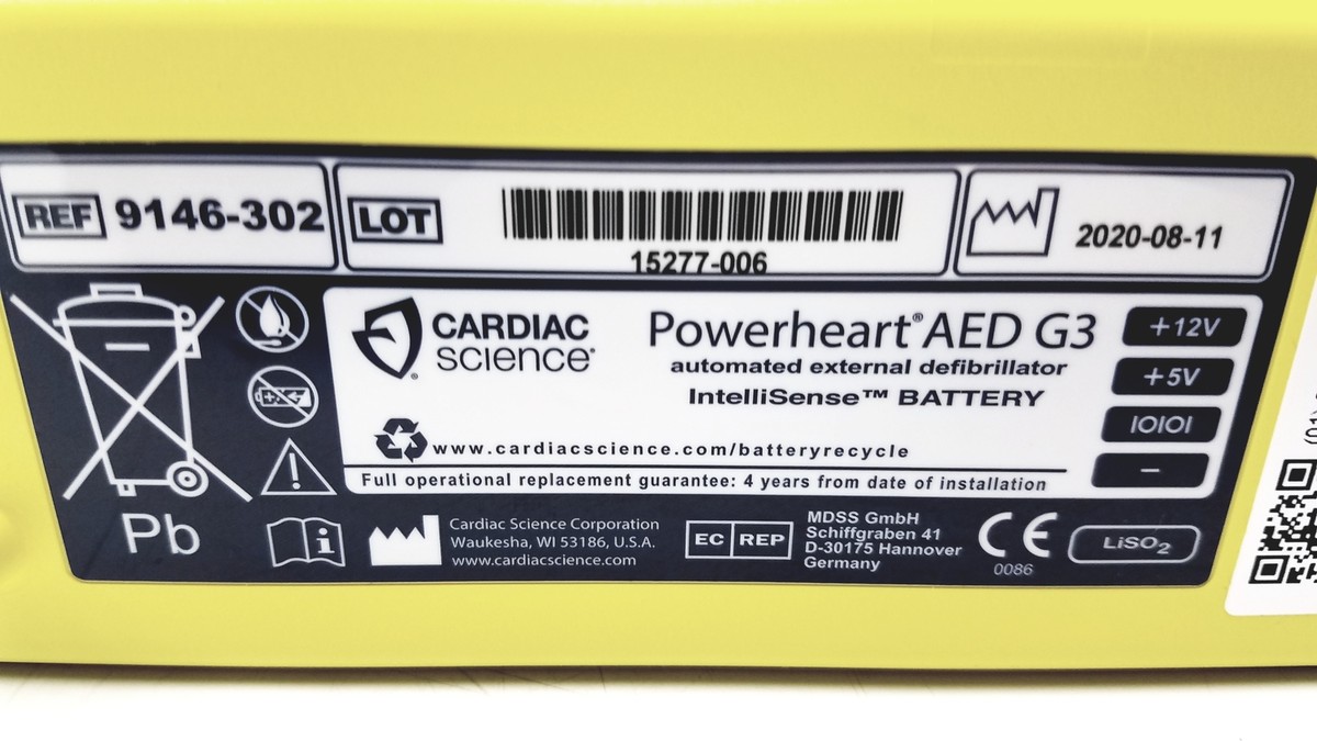 Cardiac Science Intellisense Lithium Battery for PowerHeart G3 AED
