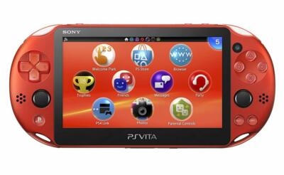 USED PS Playstation vita Wi-Fi model METALLIC RED PCH-2000 USED PS Playstation vita Wi-Fi model METALLIC RED PCH-2000