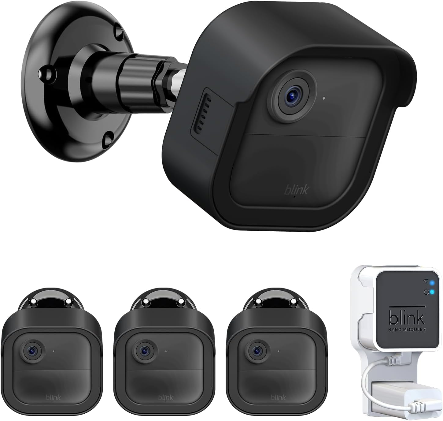 Blink Outdoor 4 Camera Mount with Outlet Mount for Blink Sync Module 2, Protecti-image