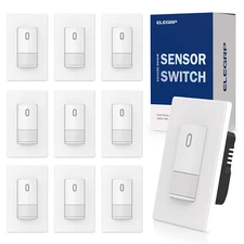Occupancy Motion Sensor Light Switch, PIR Infrared Motion Activated Wall Switch,