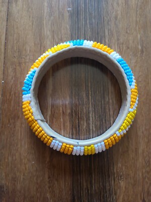 Handmade Ubuntu Tribe Leather and Beads Bracelet. 245
