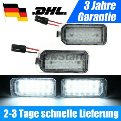 NEU LED Kennzeichenbeleuchtung für FORD FOCUS DA3 DYB FIESTA JA8 KUGA S-MAX NS