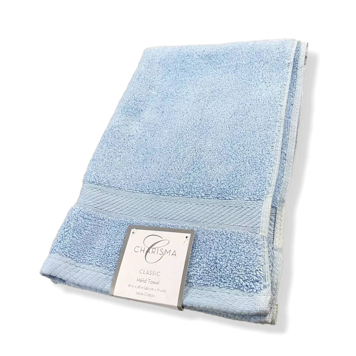 $14 Charisma Blue Classic Hand Towel Shower Gym Spa Bathroom 18 x