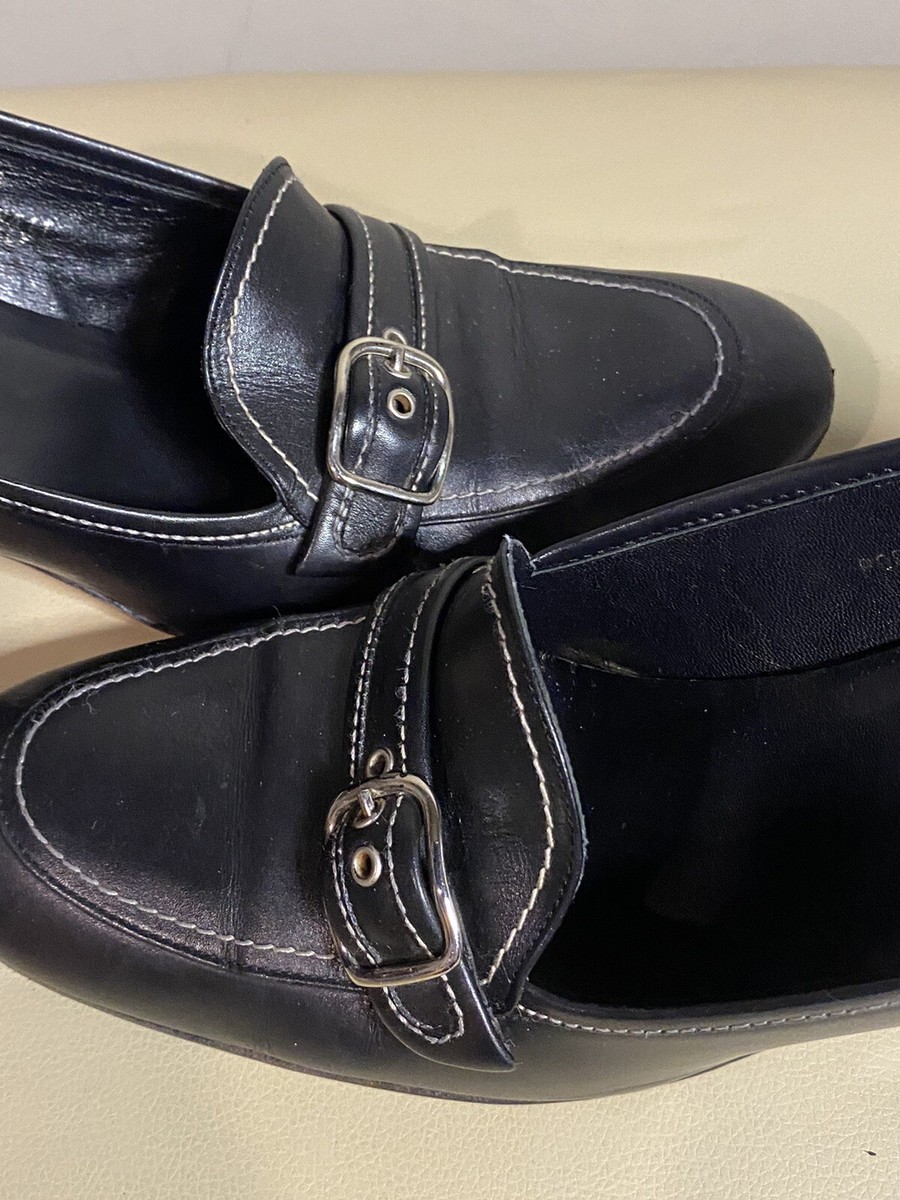 靴 Old COACH Leather Loafers Made in Italy Vintage Coach Black Pump Leather Loafers Size 9 B Made In Italy | eBay
