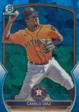 CAMILO DIAZ BOWMAN CHROME SAPPHIRE ROOKIE RC DRAFT HOUSTON ASTROS #BDC-129 2023
