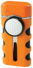 Orange Matte Vector Caddie Single Flame Jet Torch Cigar Butane Lighter - 9312