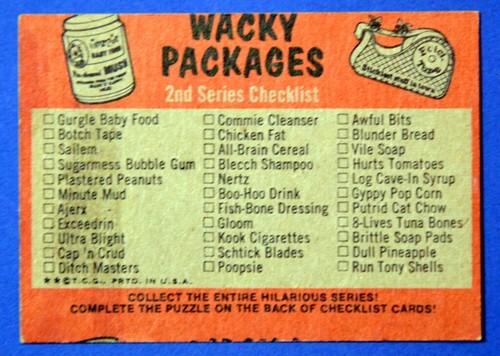 1973 Topps WACKY PACKAGES SERIES 2 Stickers/Cards (U-Pick - Compete Your Set!) - Picture 60 of 96