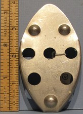 AUTHENTIC  ORIGINAL CAST IRON TOY TRIVET, NICKEL PLATED, GUARANTEED OLD T271