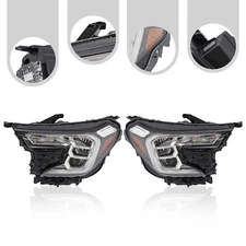 Fits 2022-2023 GMC Terrain LED Headlight Assembly Replacement Headlamp L+R