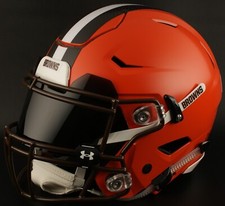 CLEVELAND BROWNS NFL Riddell SPEEDFLEX Authentic Gameday Football Helmet