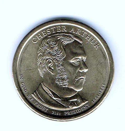 Photo of a 2012-D Presidential Dollar Chester Arthur from an eBay listing that sold on Jul 18, 2026