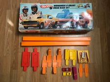 Vintage Mattel Hot Wheels 1969 Mongoose & Snake Drag Race Set