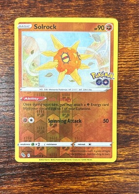 Solrock 039/078 Pokemon GO Common NM Pokemon TCG