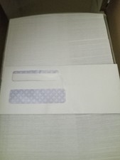 500 Staples Self Seal Security Tinted #8 Double Window Envelopes 3 5/8 X 8 5/8