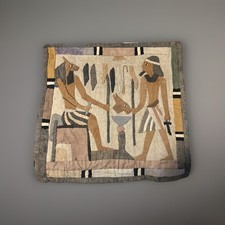 antyczna egipska aplikacja odrodzenia robótki ręczne sztuka ludowa gobelin wiszący na ścianie 18"