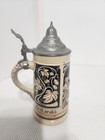 Vintage Dann Lob's W Germany Ceramic Pewter Stein Mug — photo 1