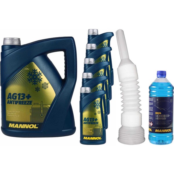10L Mannol KüHlerfrostschutz Antifreeze AG13+ Advanced Gelb Konzentrat G13+-image
