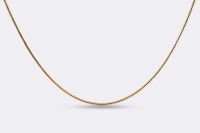 30'' 18k Gelbgold Schlangenkette Halskette (15,61 g.)