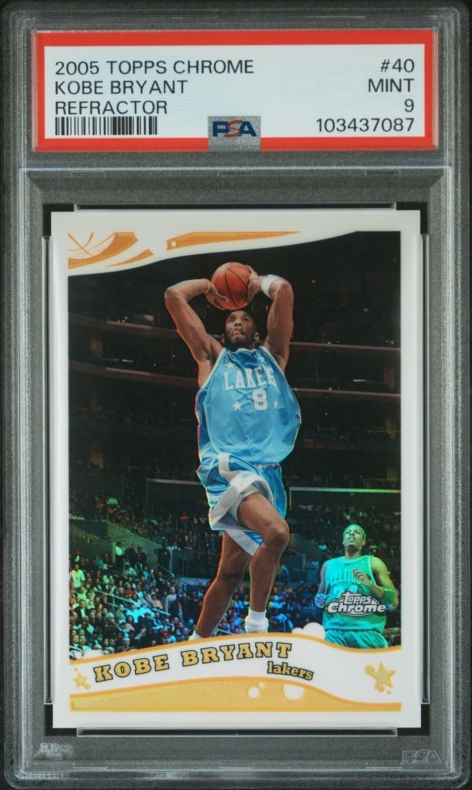 2005-06 Topps Chrome - Kobe Bryant #40 Refractor /999 - PSA 9