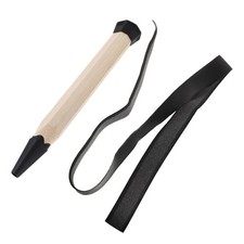 Badminton Racket Wooden Handle - Replacement Nonslip Grip for Easy Repair