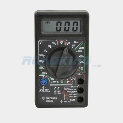 Digital Multimeter LCD Hintergrundbeleuchtung Tester mit Messleitungen AC DC Spannung Ohm Meter