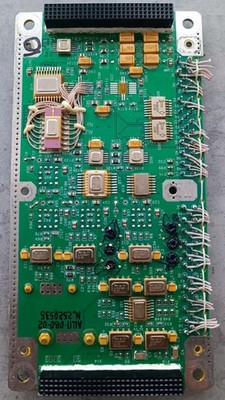 Analog-to-digital measurement/radio frequency signal processing unit board.