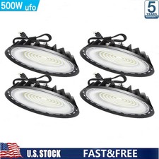 4Pack 500W UFO Led High Bay Light Industrial Commercial Warehouse Led Shop Light