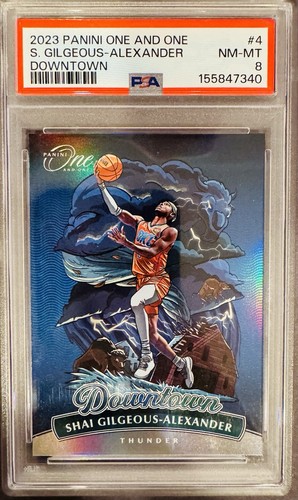 Shai Gilgeous-Alexander #4 2023 Panini One and One Downtown card