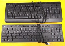                  Lot of 2  Dell Keyboards Wired USB 0RKR0N / 0T269C Black
