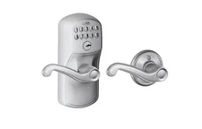 SCHLAGE FE575 PLY 626 FLA Plymouth Keypad Entry Auto-Lock Flair Levers CHROME