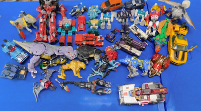 Huge Lot of Transformer Toys, All For Parts or Repair
