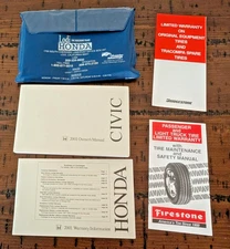 2001  Honda Civic Factory Original Glovebox Owners Manual Book