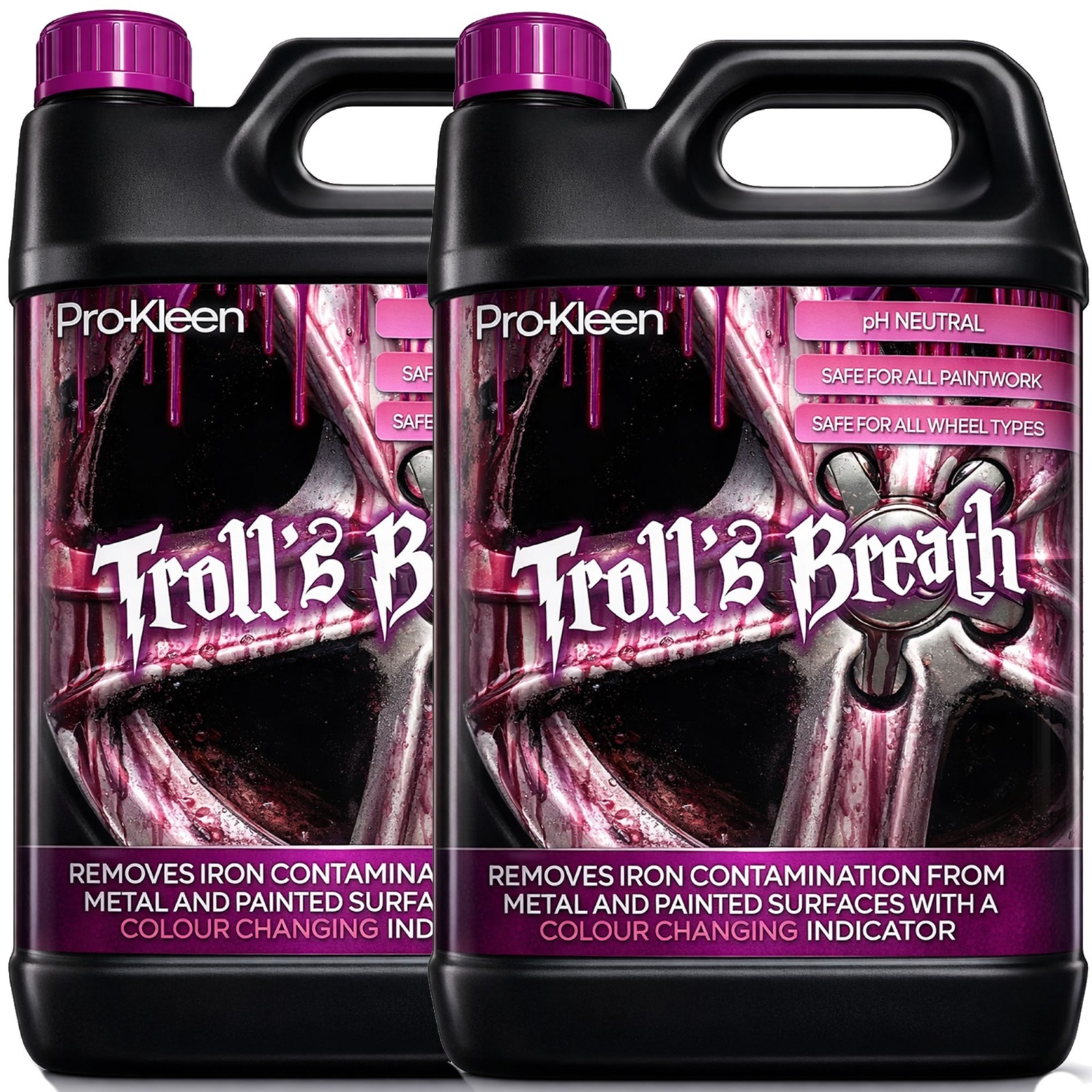 ProKleen Trolls Breath Iron Contamination Remover Alloy Wheel Cleaner 10L