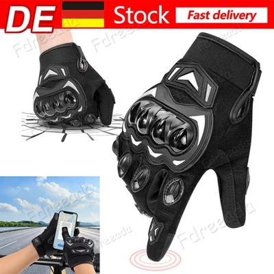 Herren Motorrad Handschuhe Touchscreen Motorradhandschuhe mit Knöchelprotektor - Bild 1 von 4