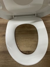 Eago R-133SEAT Elongated Closed-Front Toilet Seat with Soft Close Hinges, White