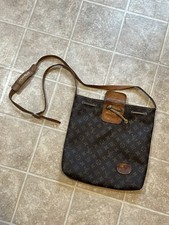 Louis Vuitton Monogram Brown Designer Shoulder Bag Drawstring Adjustable Strap
