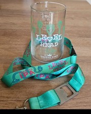 Official Greene King Brewery Level Head Glass & Lanyard Set Beer Memorabilia