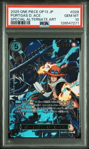 PSA 10 Portgas.D.Ace SP EB02-028 (OP13) Carrying On His Will Foil JP One Piece