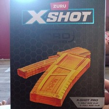 Zuru X-Shot Pro Series - 1 Half Clip And 1 Full Clip - Clips Only NIB