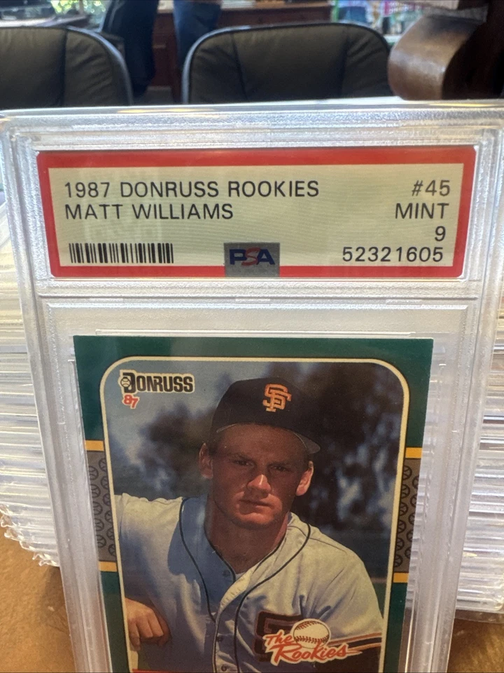 1987 Donruss Rookies #45 Matt Williams PSA 9 - Image 2 of 4