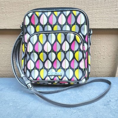 Vera Bradley Moon Drops Double Zip Crossbody Bag Colorful Graphic Design *READ*