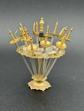 Mid Century Martini Set Toledo | 50s Bar-Deko | 12Emaillierte Schwerter