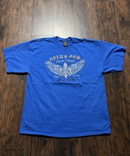 Vintage Golds Gym Shirt T Mens Size 2XL Blue Venice California Bodybuilding