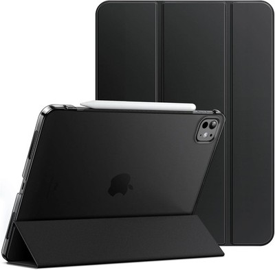 JETech Hülle für iPad Pro 11'' M5/M4 2024/2025, Dünn, Standfuß, Schwarz