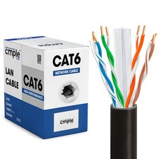 1000ft Cat6 Ethernet Cable Riser CMR Solid 23...