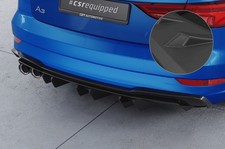 Heck Ansatz Einsatz Spoiler Diffusor für  Audi A3 / S3 8V Limo / Cabrio HA448-L